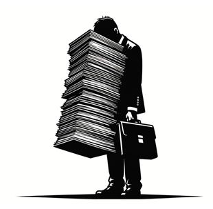 チラシを配り疲れた行政書士